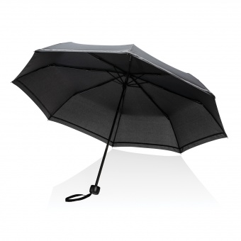 Компактный зонт Impact из RPET AWARE™ со светоотражающей полосой, d96 см  фото 