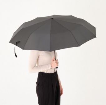 Зонт складной Levante, черный фото 