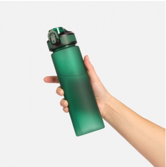 Бутылка для воды Flip, темно-зеленая фото 