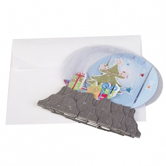 3D открытка «Елочка», с конвертом фото 