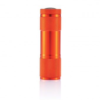 Алюминиевый фонарик Quattro, оранжевый фото 
