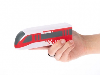 Антистресс «Поезд», белый с красным фото 