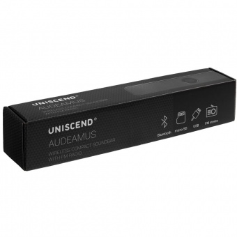 Беспроводная стереоколонка Uniscend Audeamus, черная фото 