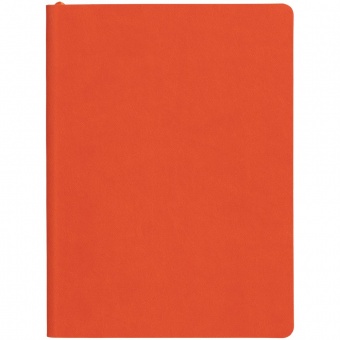 Блокнот Verso в клетку, оранжевый фото 