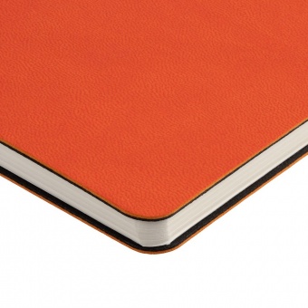 Блокнот Verso в клетку, оранжевый фото 