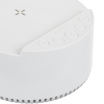 Bluetooth-колонка с беспроводной зарядкой relaxTime, белая фото 