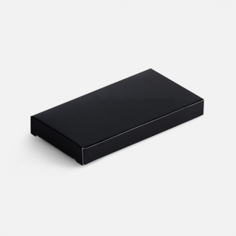 Брелок Gun Metal Leather Rectangle, графитовый фото 