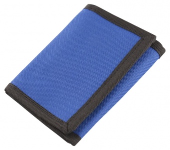 Бумажник на липучке, синий фото 