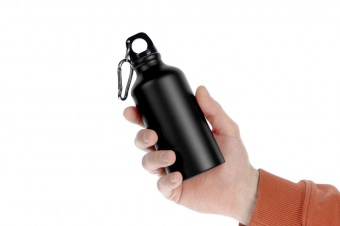 Бутылка для воды Funrun 400, черная фото 