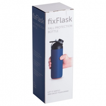 Бутылка для воды fixFlask, синяя фото 