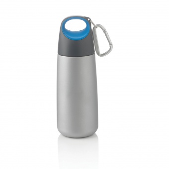Бутылка для воды с карабином Bopp Mini, 350 мл, синий фото 