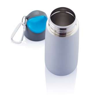 Бутылка для воды с карабином Bopp Mini, 350 мл, синий фото 