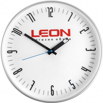 Часы настенные ChronoTop, с синей секундной стрелкой фото 
