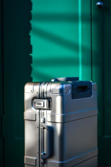 Чемодан Metal Luggage, серебристый фото 