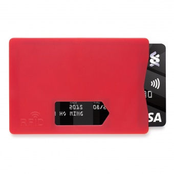 Держатель для карт RFID, красный фото 