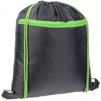 Детский рюкзак Novice, серый с зеленым фото 