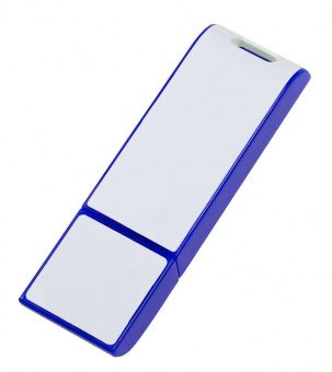 Флешка Blade, синяя с белым, 8 Гб фото 