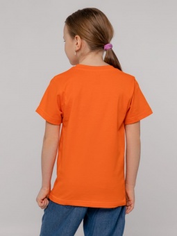 Футболка детская T-Bolka Kids, оранжевая фото 7
