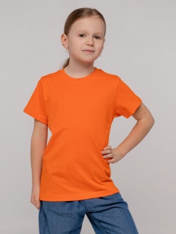 Футболка детская T-Bolka Kids, оранжевая фото 8