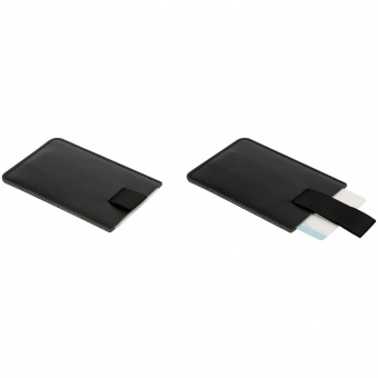 Футляр для карт Poppy с RFID-защитой, черный фото 