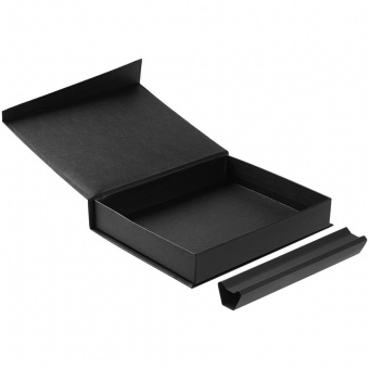 Коробка Duo под ежедневник и ручку, черная фото 
