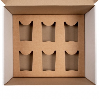 Коробка Grande с ложементом для стопок, белая фото 