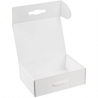 Коробка Matter Light, белая, с белой ручкой фото 