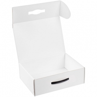 Коробка Matter Light, белая, с черной ручкой фото 