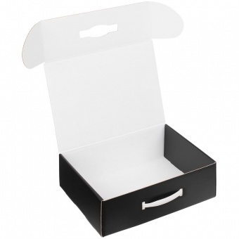 Коробка Matter Light, черная, с белой ручкой фото 