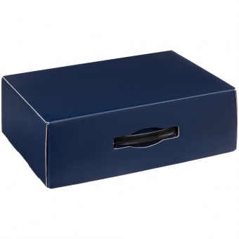 Коробка Matter Light, синяя, с черной ручкой фото 