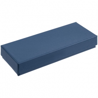 Коробка Notes с ложементом для ручки и флешки, синяя фото 