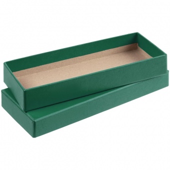 Коробка Notes с ложементом для ручки и флешки, зеленая фото 