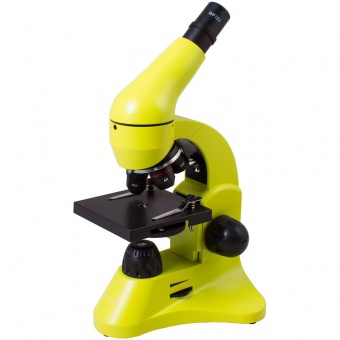 Монокулярный микроскоп Rainbow 50L с набором для опытов, зеленое яблоко фото 