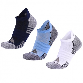 Набор из 3 пар спортивных женских носков Monterno Sport, синий, голубой и белый фото 5