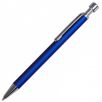 Набор Join: футляр для визиток и шариковая ручка, синий фото 