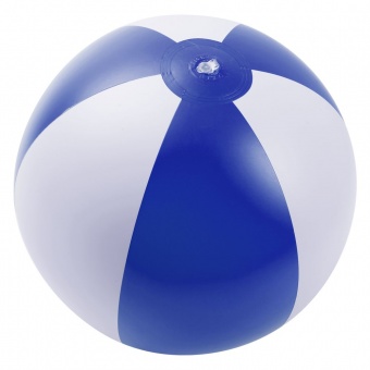 Надувной пляжный мяч Jumper, синий с белым, уценка фото 