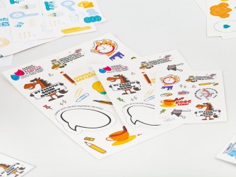 Наклейки бумажные Sticker Pack на заказ, L фото 