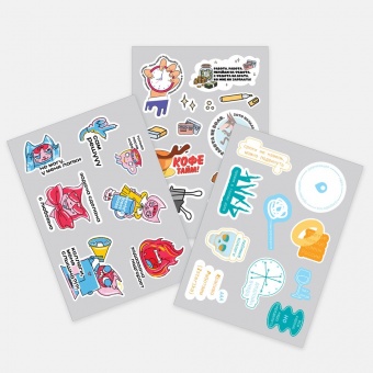 Наклейки бумажные Sticker Pack на заказ, M фото 