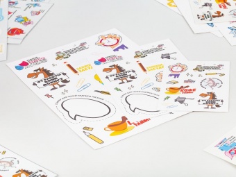 Наклейки из ПВХ Sticker Pack на заказ, S фото 
