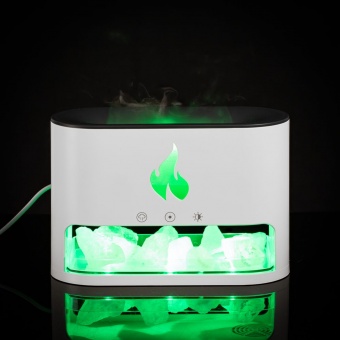 Увлажнитель-ароматизатор Fusion Blaze с имитацией пламени, белый фото 