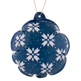 Новогодний самонадувающийся шарик «Скандик», синий фото 