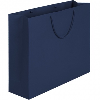 Пакет бумажный Ample L, синий фото 