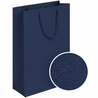 Пакет бумажный Eco Style, синий фото 