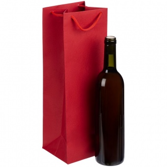 Пакет под бутылку Vindemia, красный фото 