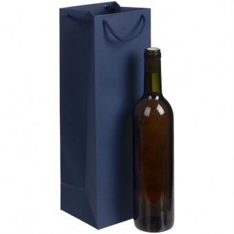 Пакет под бутылку Vindemia, синий фото 