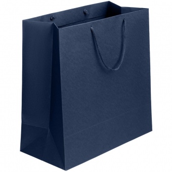 Пакет бумажный Porta L, темно-синий фото 