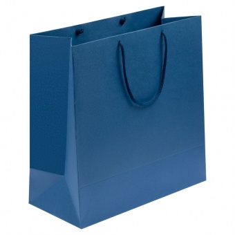 Пакет бумажный Porta L, синий фото 