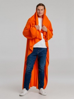 Плед с рукавами Lazybones, оранжевый фото 