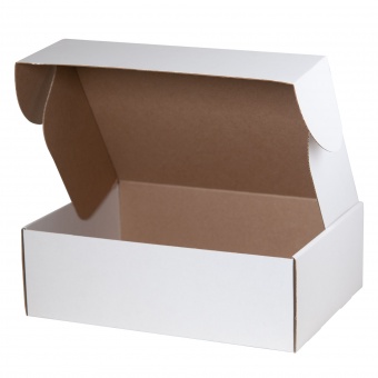 Подарочная коробка универсальная средняя, белая фото 