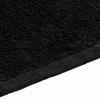 Полотенце махровое «Юнона», малое, черное фото 